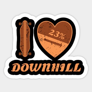 Downhill Skater Sticker